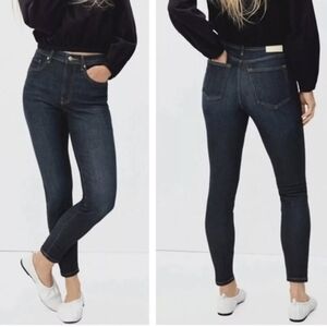 Everlane The High Rise Skinny Dark Wash Jeans